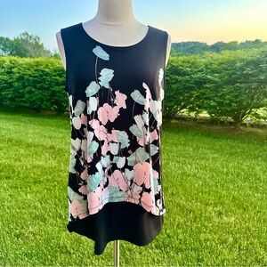 ALFANI FLORAL SLEEVELESS TOP